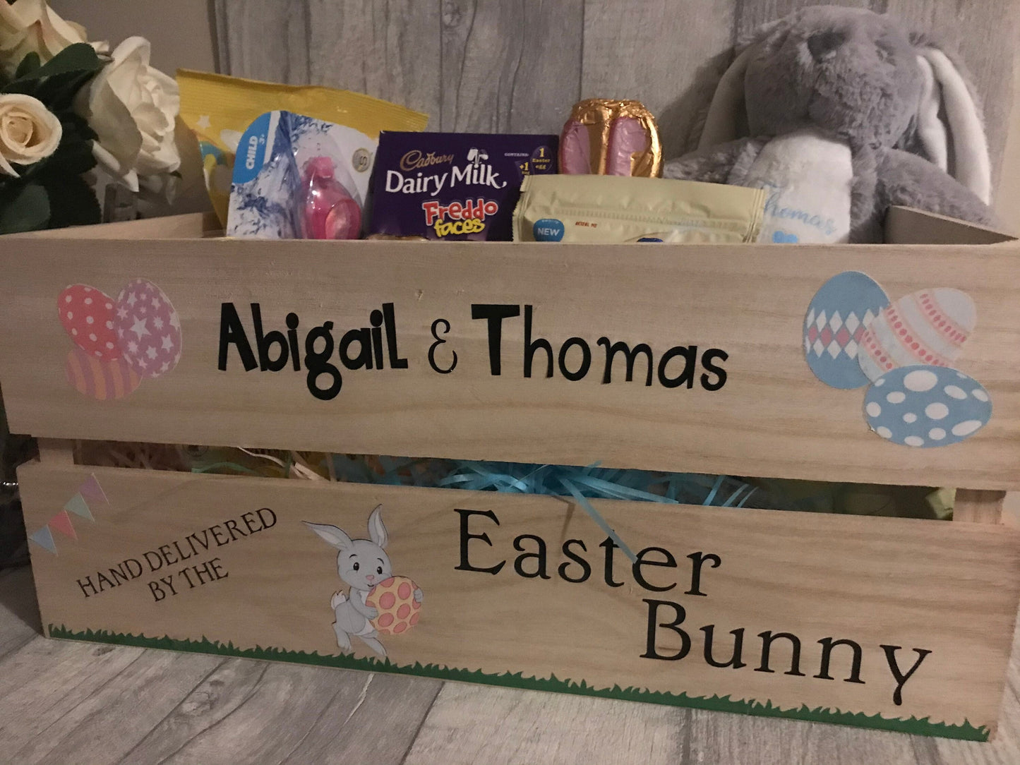 Easter crate, Wooden Crate, Easter box