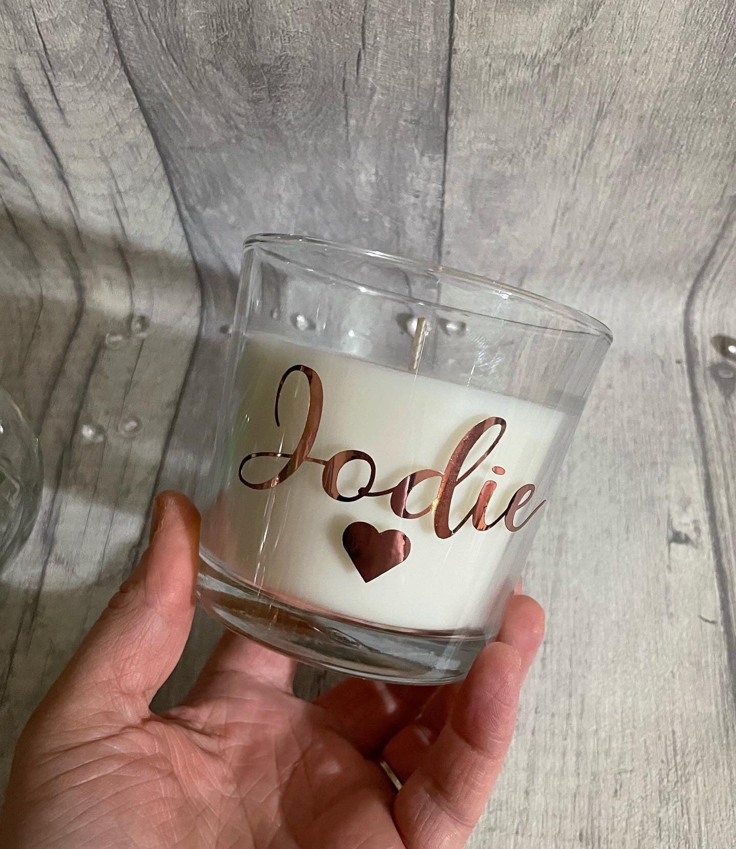 Personalised candle, name candle, initial candle..gift for her, Valentine’s Day gift