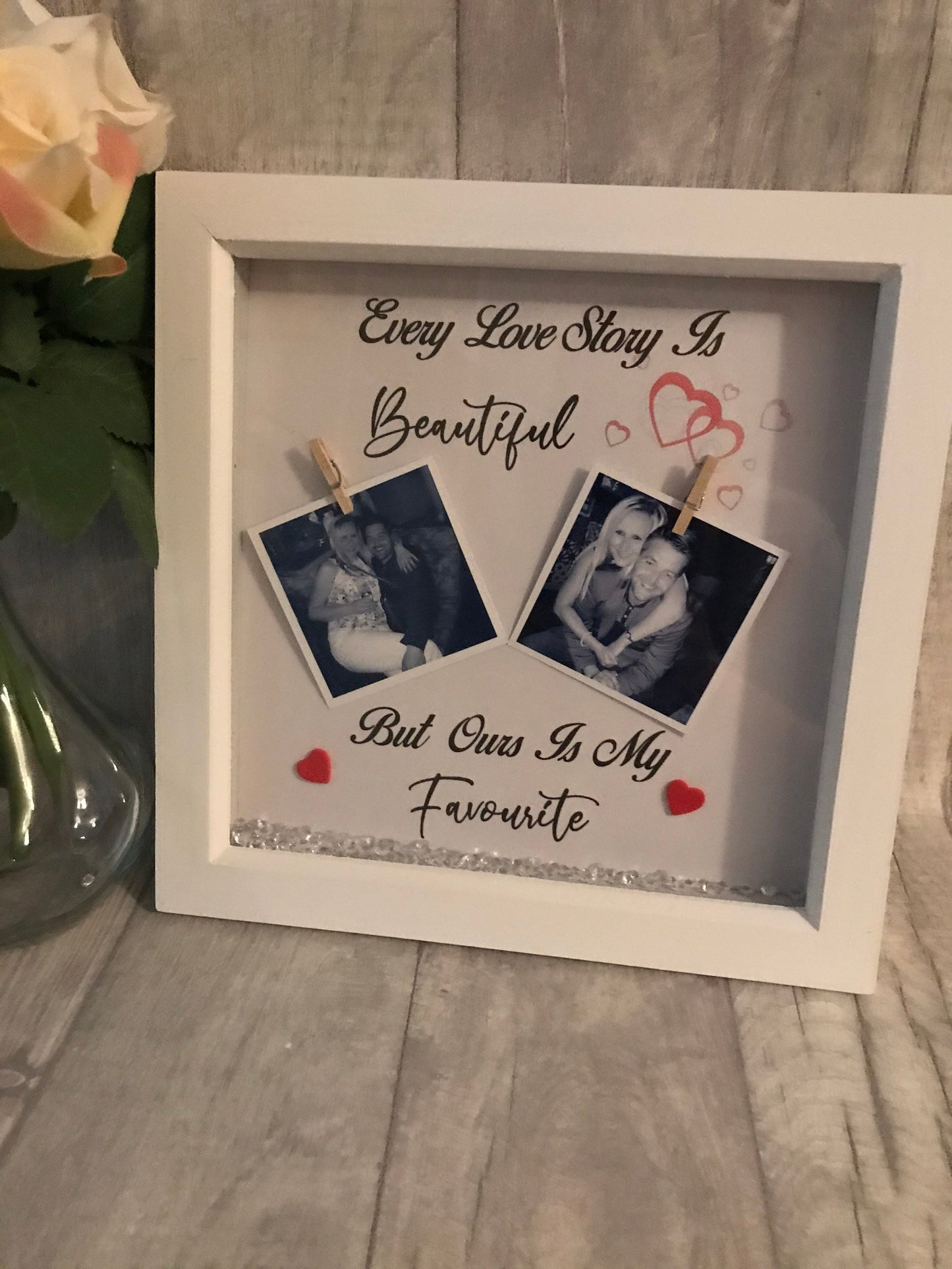 Valentine’s Day scrabble frame, Birthday gift for partner, valentines gift For Husband, Present for Girlfriend,gift for him, gift for her