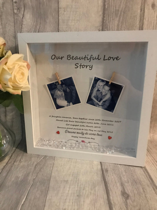 Valentine’s Day scrabble frame, Birthday gift for partner, valentines gift For Husband, Present for Girlfriend,gift for him, gift for her