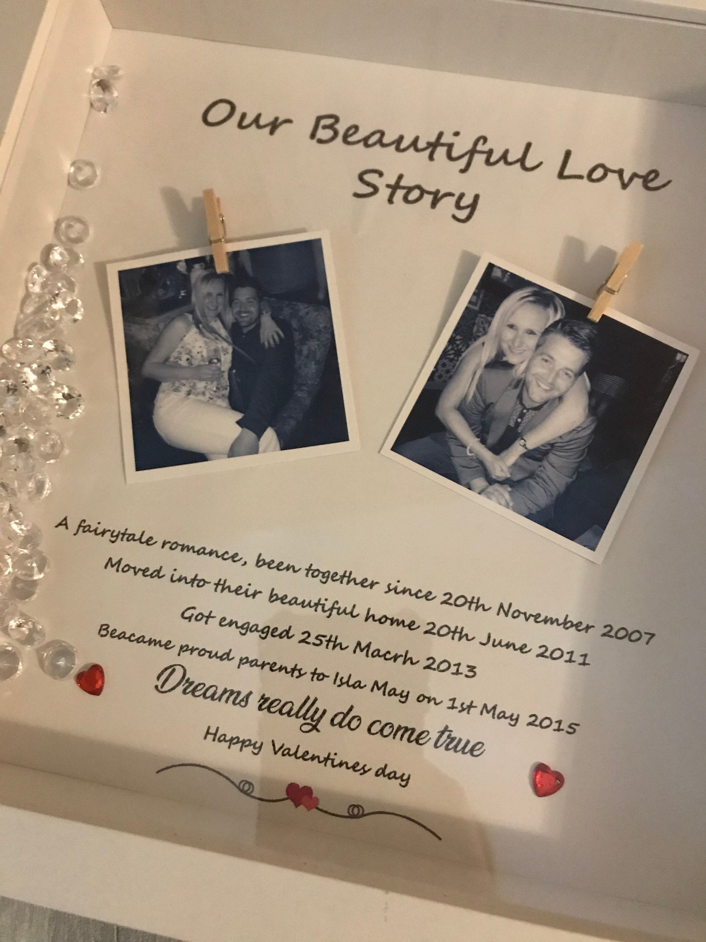 Valentine’s Day scrabble frame, Birthday gift for partner, valentines gift For Husband, Present for Girlfriend,gift for him, gift for her