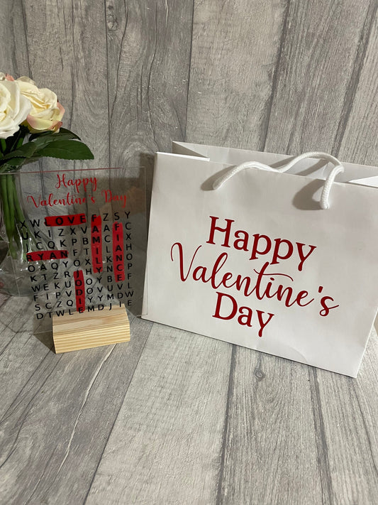 Valentine’s Day Gift Bag personalised, Valentine’s gift for him, gift for her,