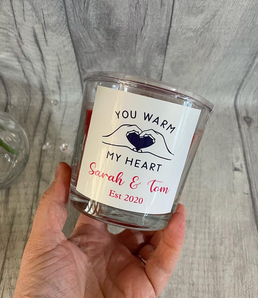 Personalised candle, name candle, initial candle..gift for her, Valentine’s Day gift gift for her.