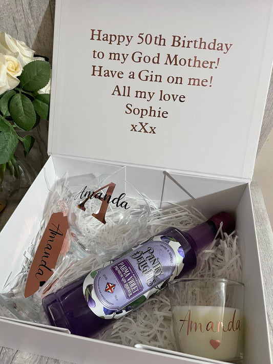 Personalised pre filled gift box,  gift box, Christmas gift, gift for friend , personalised gift.