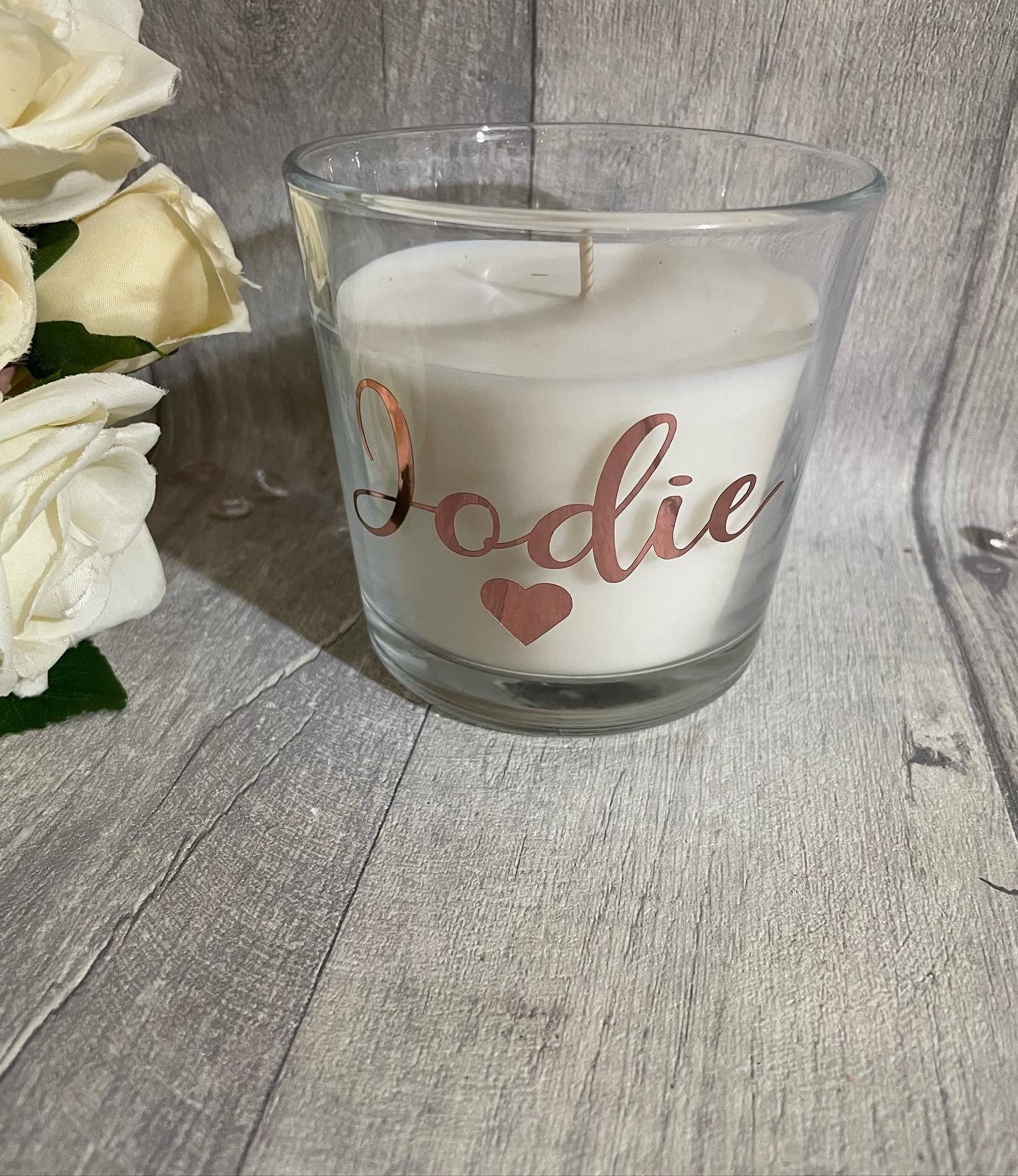 Personalised candle, name candle, initial candle..gift for her, Valentine’s Day gift
