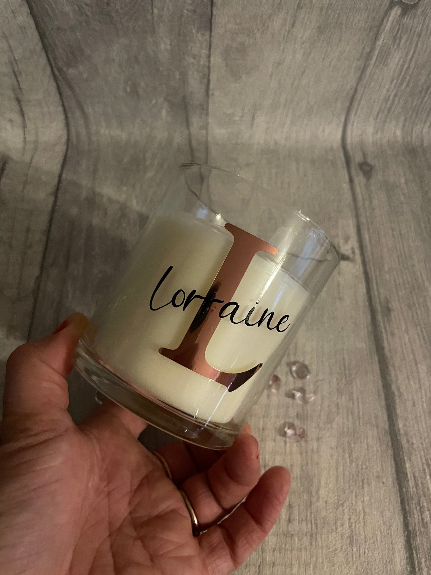 Personalised candle, name candle, initial candle..gift for her, Valentine’s Day gift