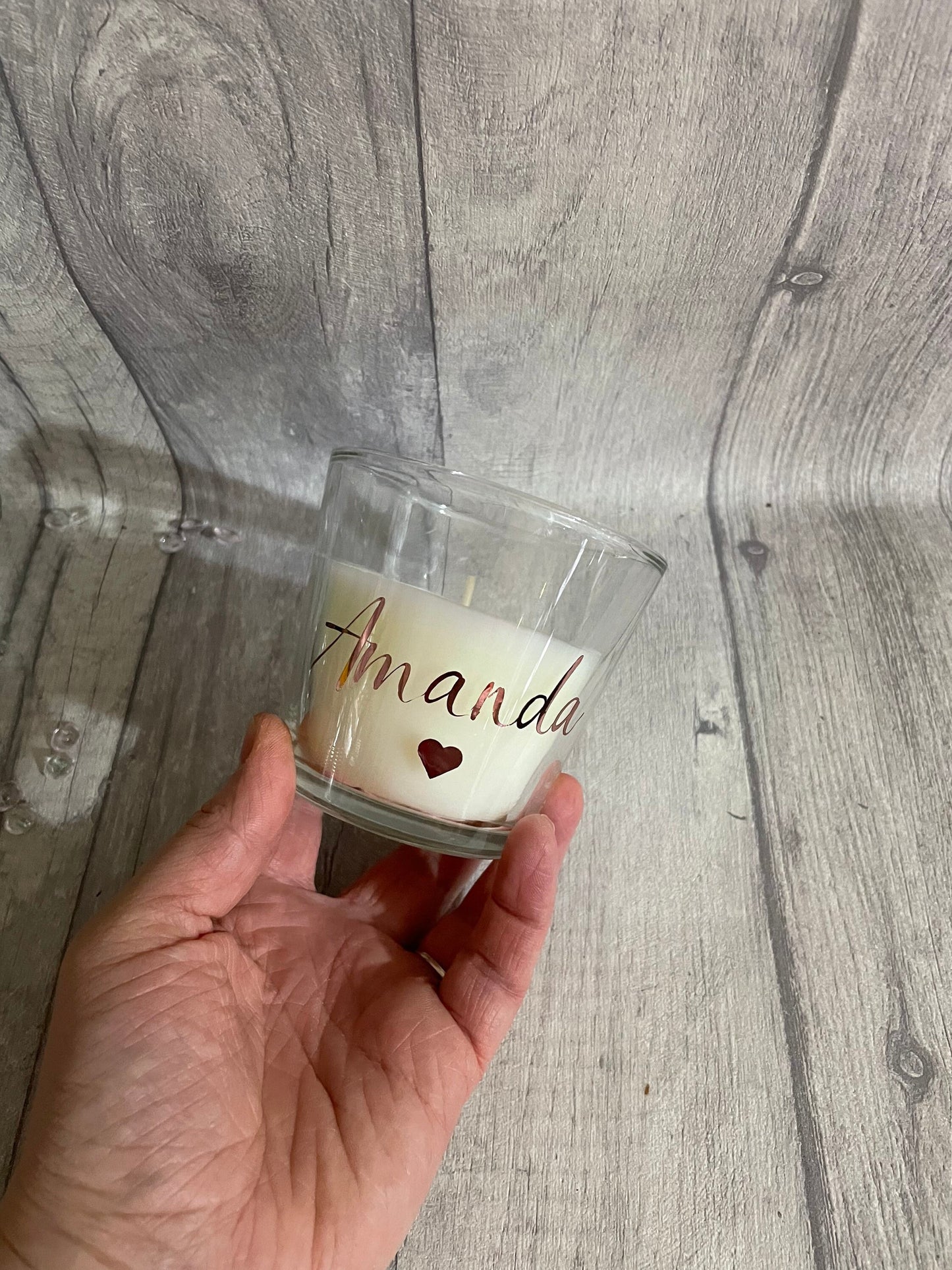 Personalised candle, name candle, initial candle..gift for her, Valentine’s Day gift