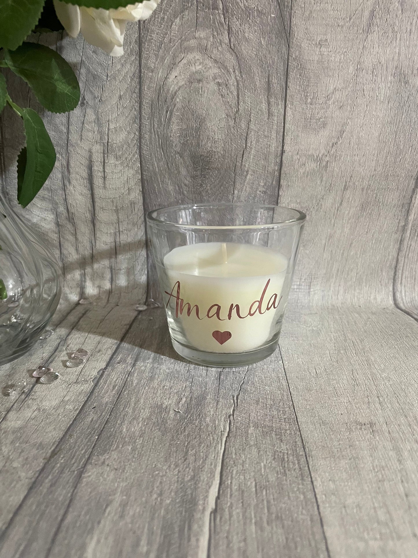 Personalised candle, name candle, initial candle..gift for her, Valentine’s Day gift