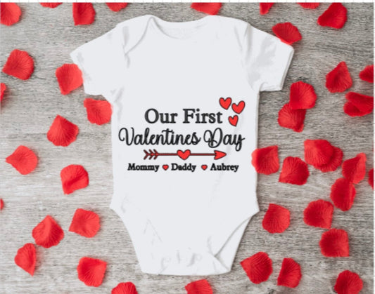 Personalised Valentines Day Gift, My first valentines day, (Copy)