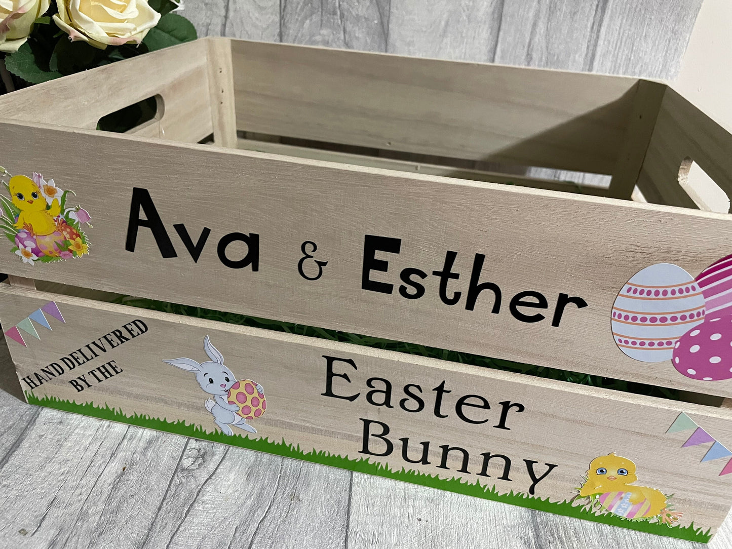 Easter crate, Wooden Crate, Easter box