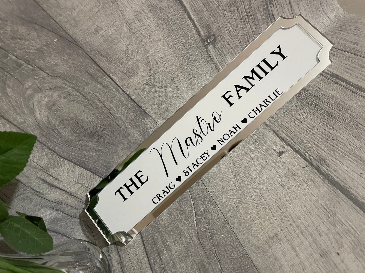 Personalised family sign, family plaque,street sign, family gift