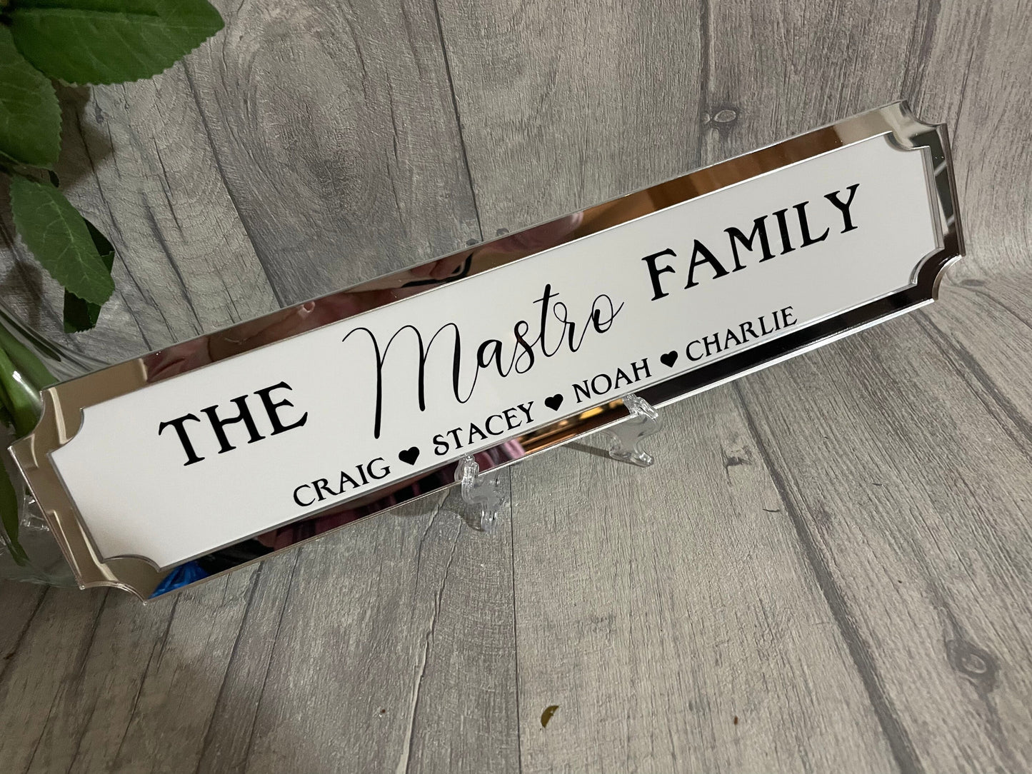 Personalised family sign, family plaque,street sign, family gift