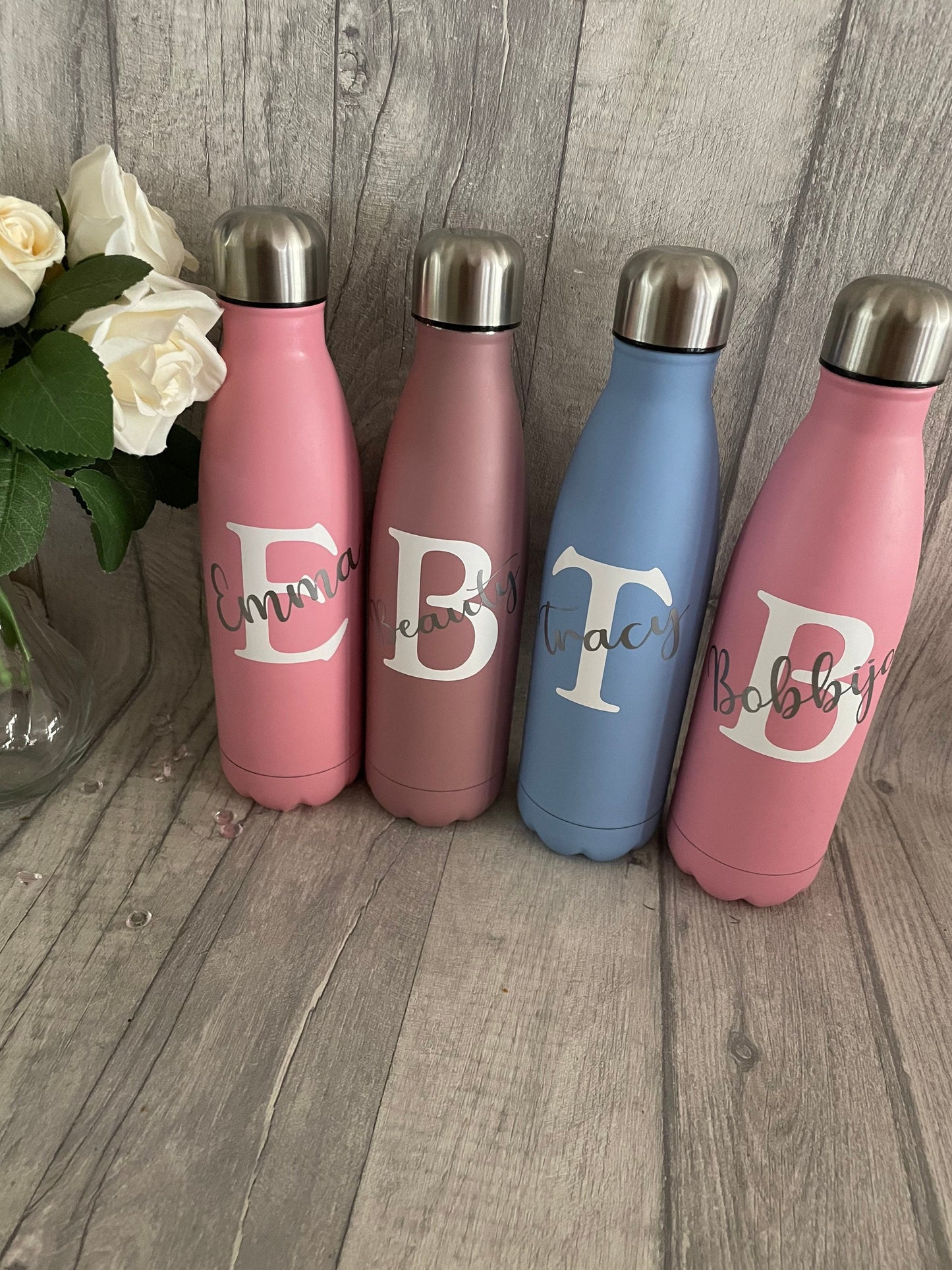 Personalised water bottle,insulated flask , name water bottle