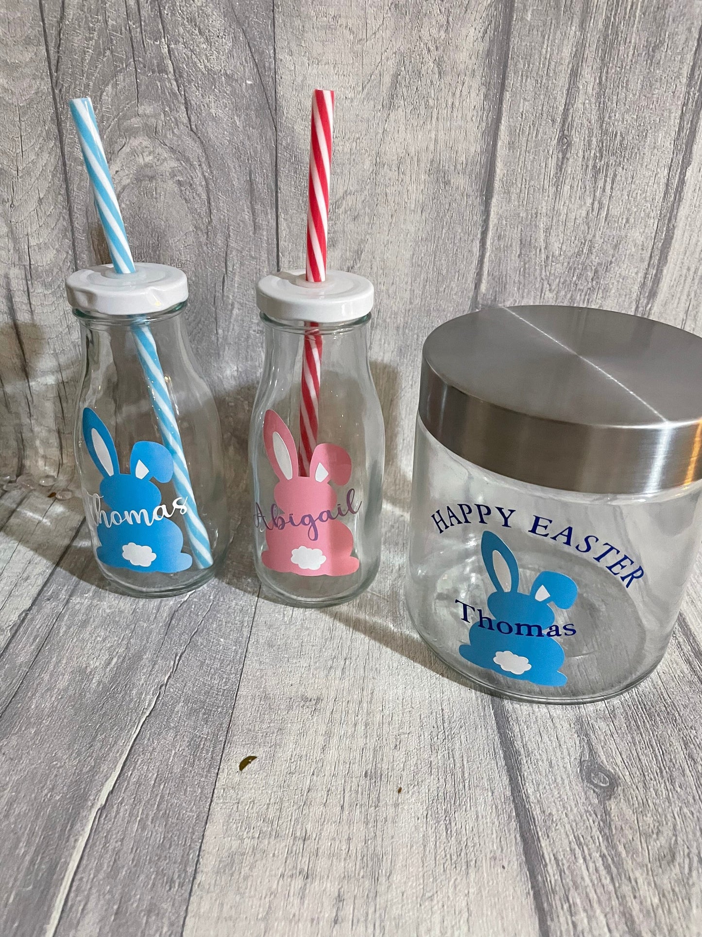 Personalised Easter Jar, glass Jar , Easter sweet Jar , Easter gift for kids