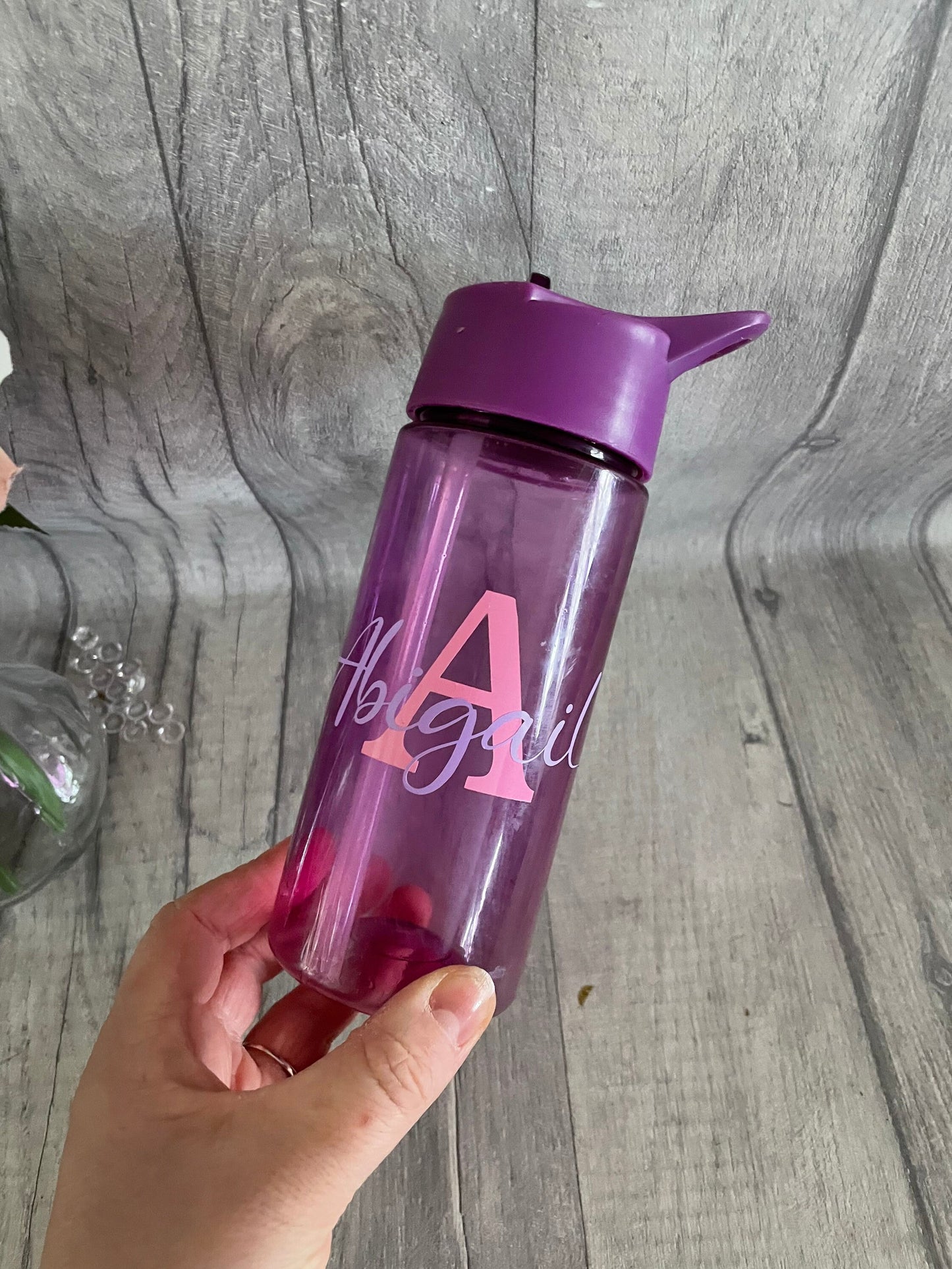Personalised kids water bottle, name water bottle, picture water bottle