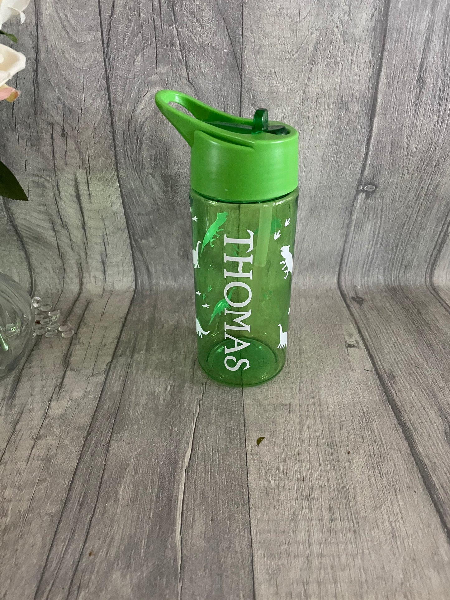 Personalised kids water bottle, name water bottle, picture water bottle