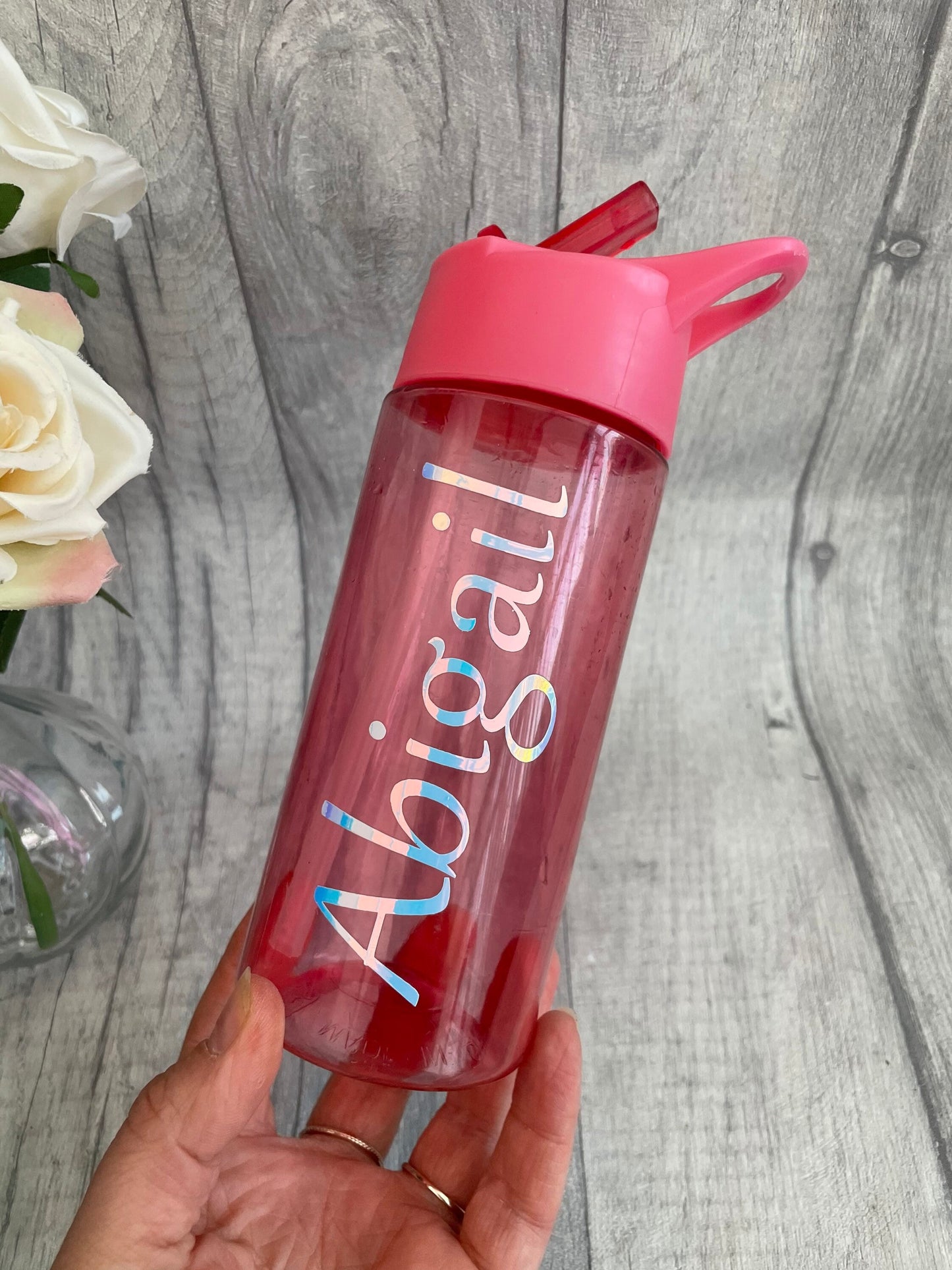 Personalised kids water bottle, name water bottle, picture water bottle