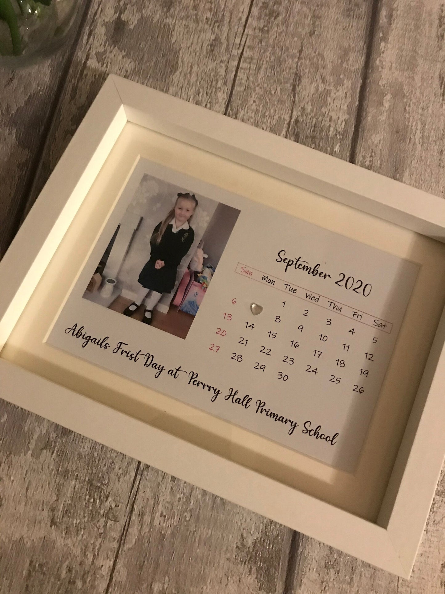 First Day At Nursery Box Frame, First Day At School Frame, Back to school Frame (Copy)