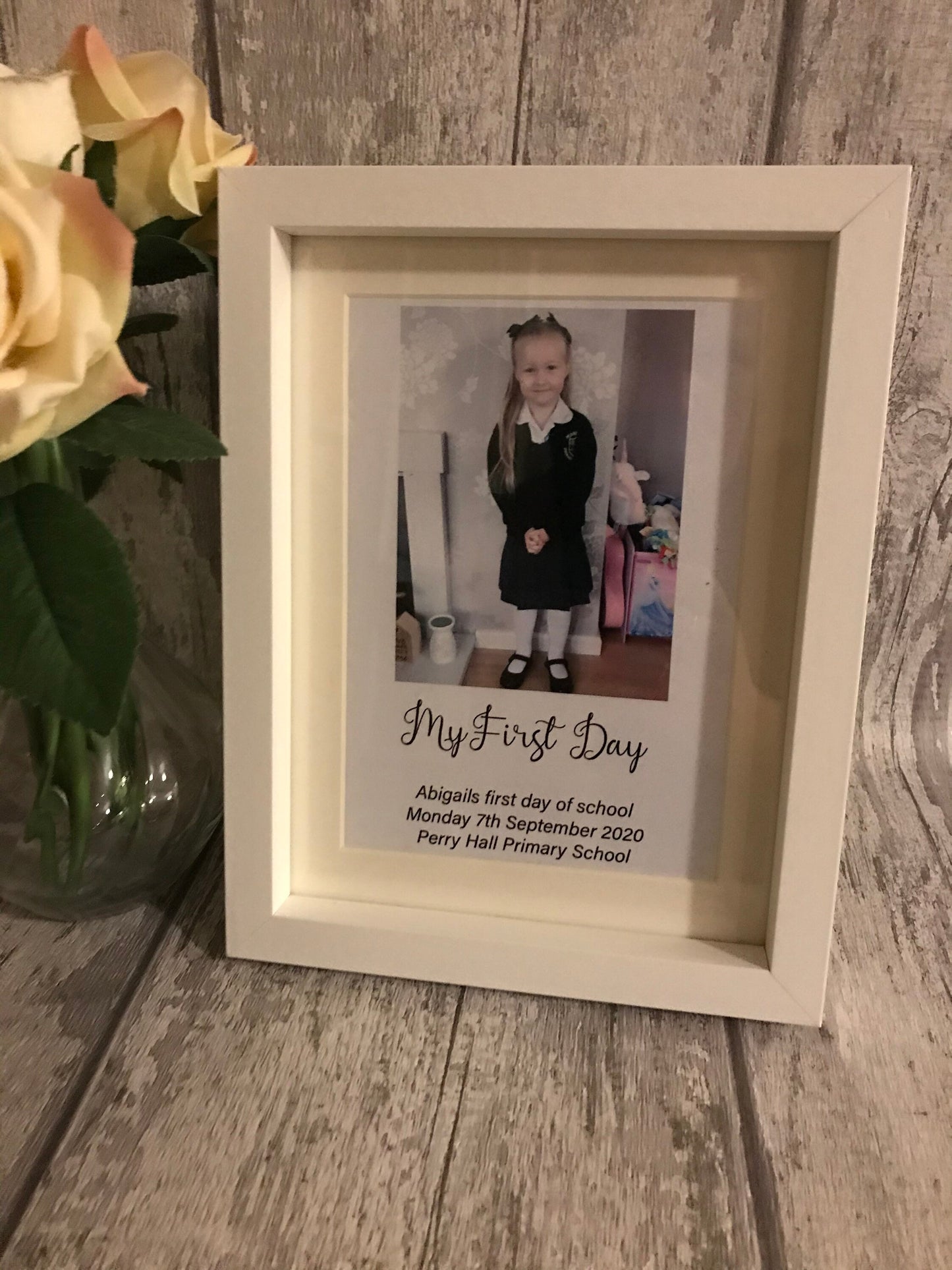 First Day At Nursery Box Frame, First Day At School Frame, Back to school Frame