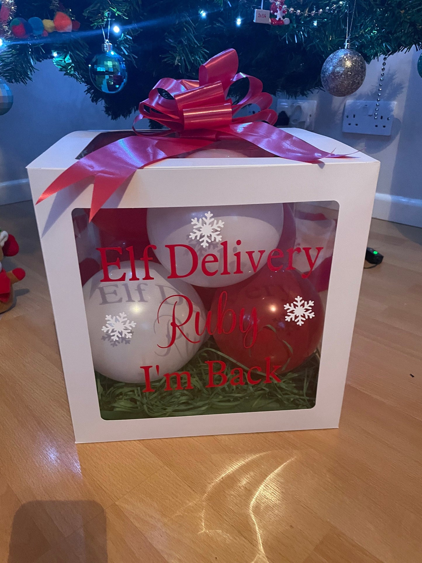 Personalised Elf Return Box, Elf im back, Naughty elf,Elf arrival
