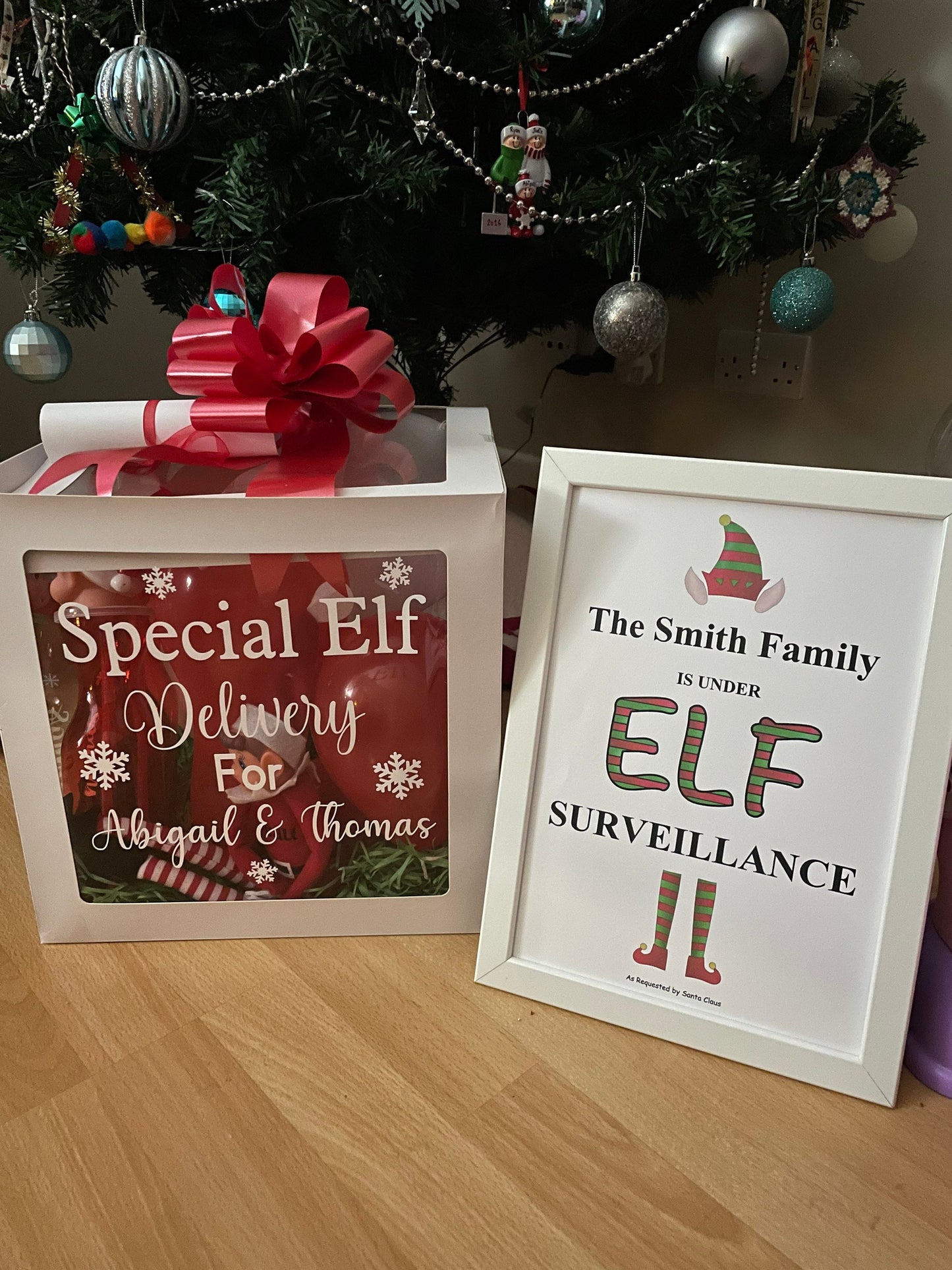 Personalised Elf Return Box, Elf im back, Naughty elf,Elf arrival