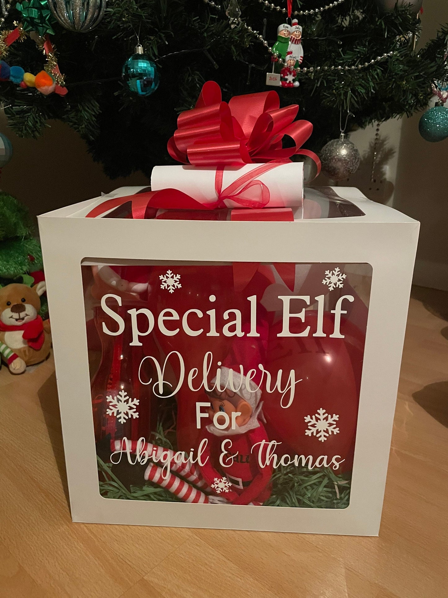 Personalised Elf Return Box, Elf im back, Naughty elf,Elf arrival
