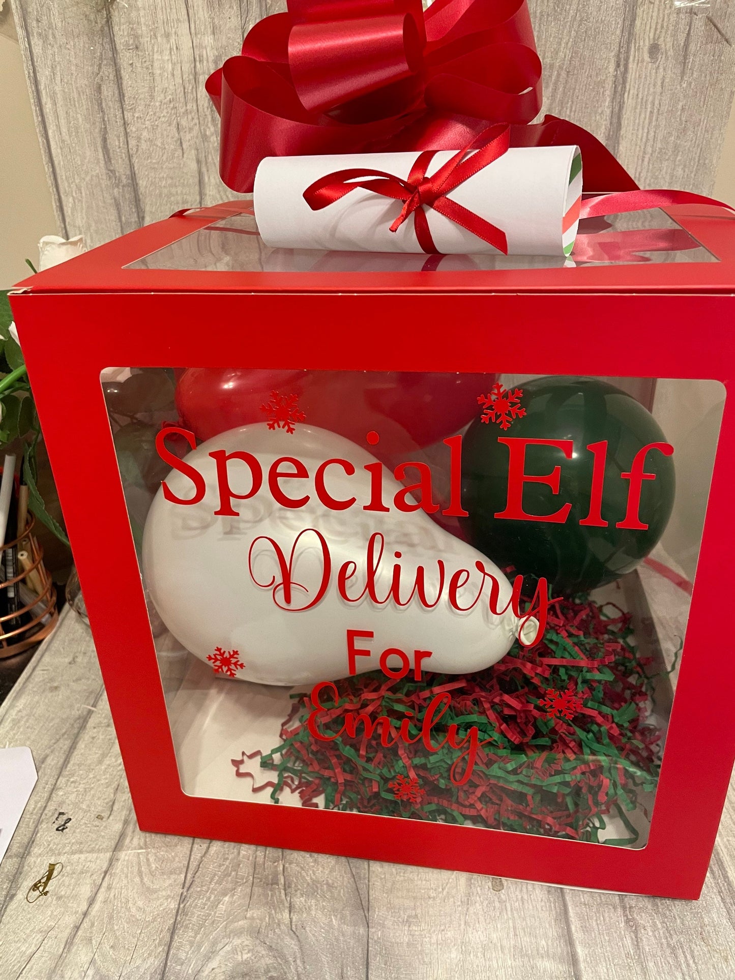Personalised Elf Return Box, Elf im back, Naughty elf,Elf arrival