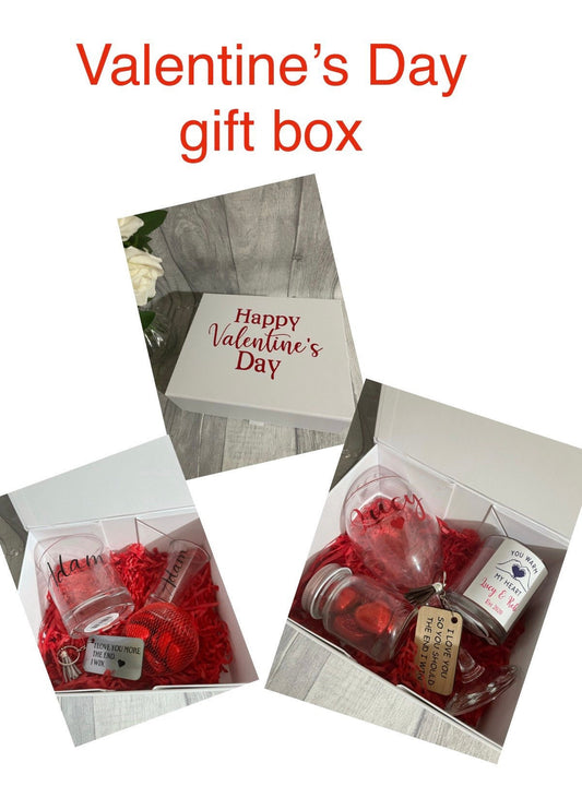 Valentine’s Day gift, Personalised pre filled gift boxes, gift boxes, Christmas gift, gift for friend , personalised gift