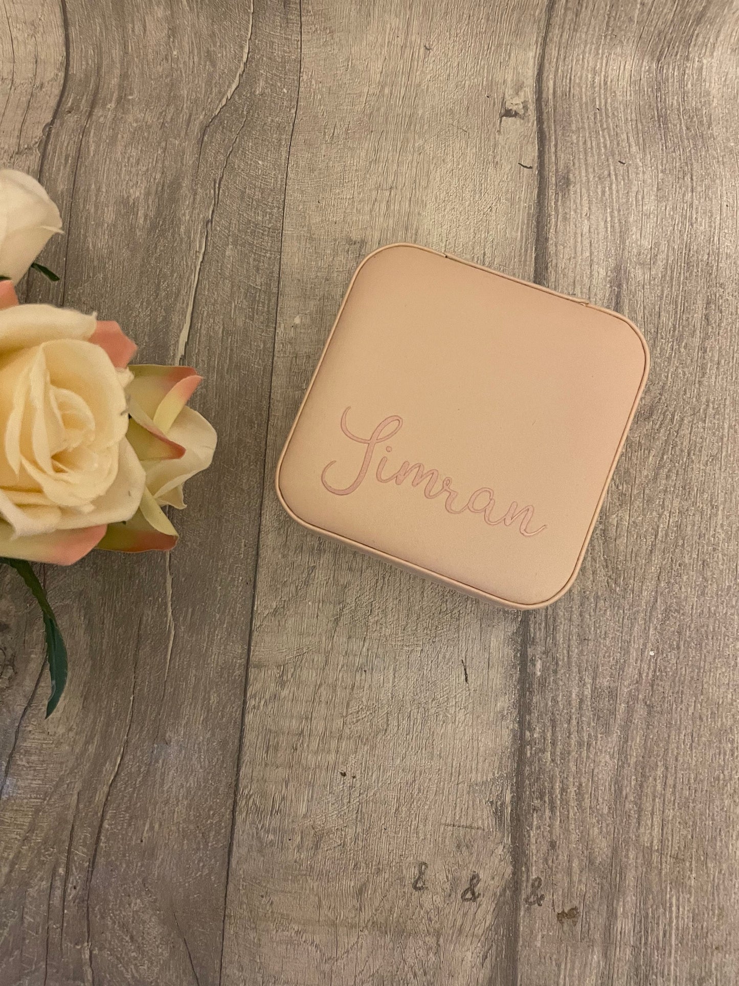 Personalised Jewellery box, travel Jewellery box, min box, gift for her, bridesmaid gift, flower girl gift