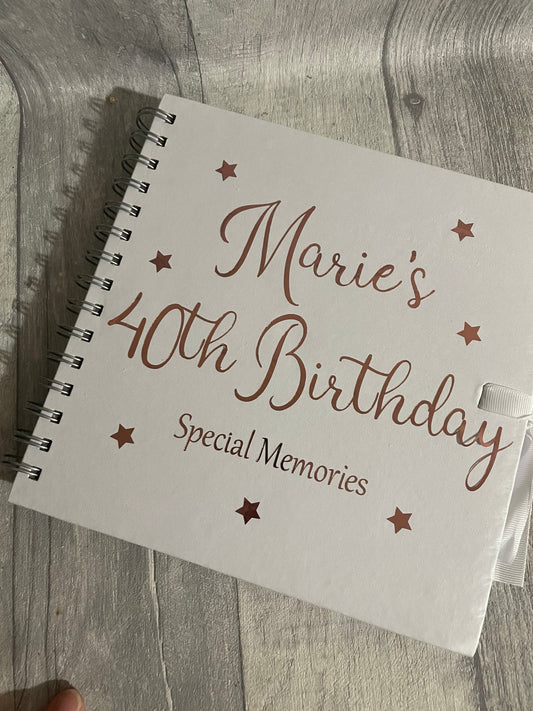 Personalised scrapbook| Birthday Memories , 30,40,50 etc.. you| Gift for friend | birthday keepsak