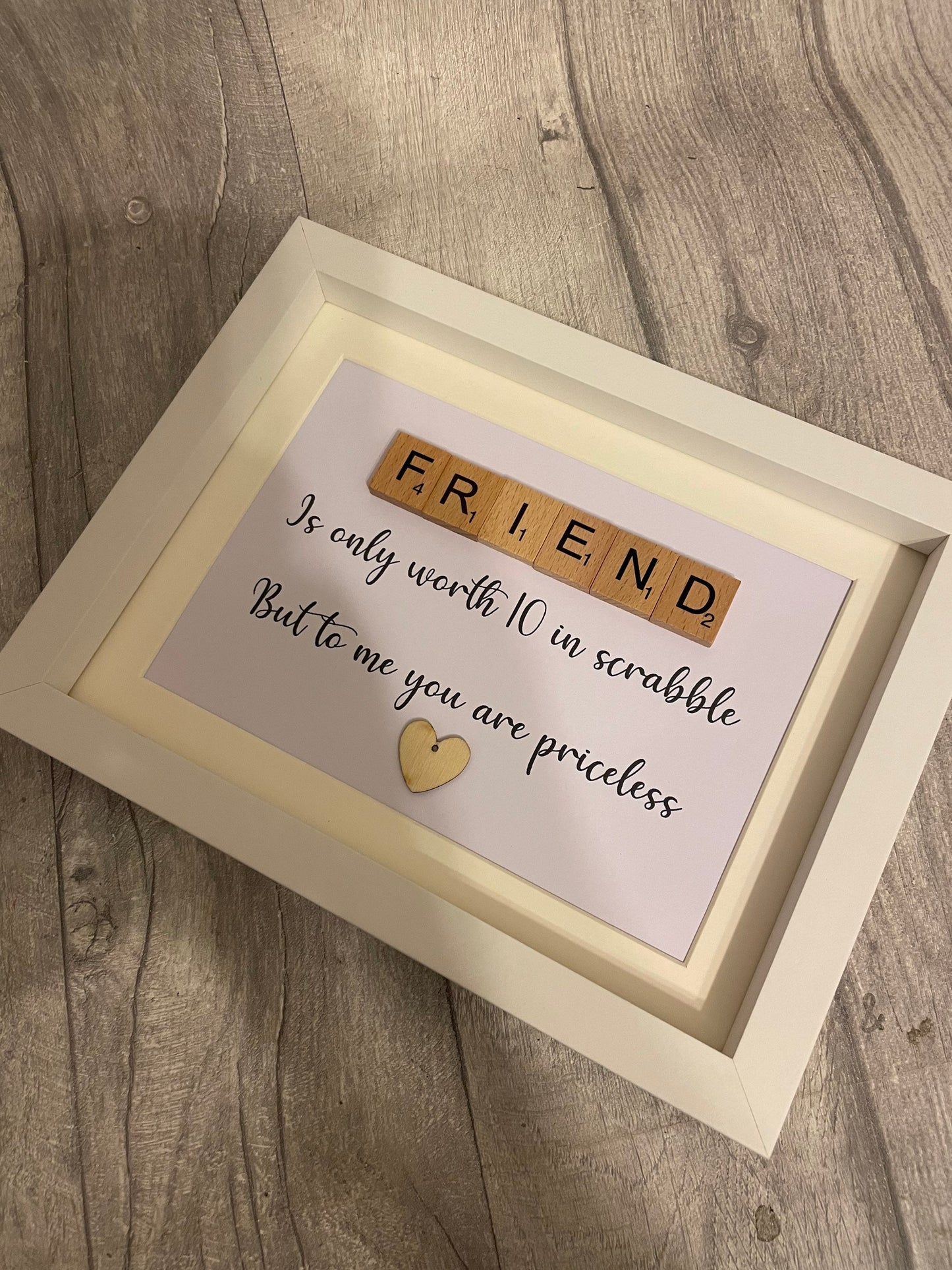 Friend scrabble frame, Gift for friend , personalised gift for friend, best friend gift
