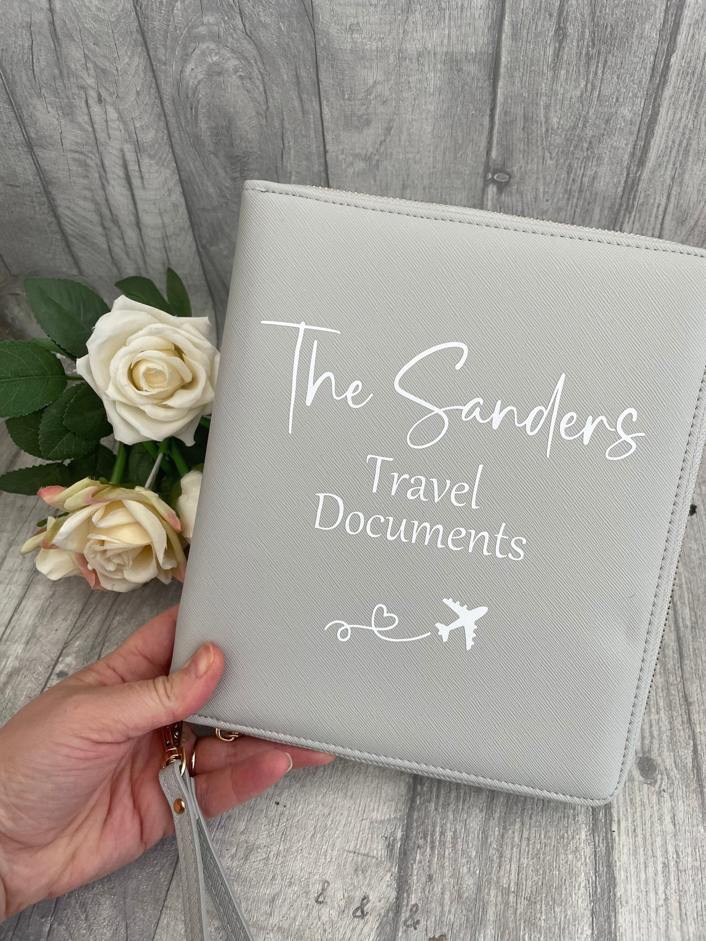 Personalised Travel Documents Holder, Travel Wallet,