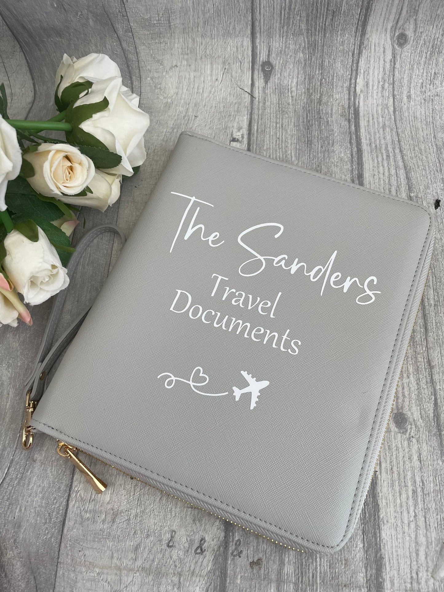 Personalised Travel Documents Holder, Travel Wallet,