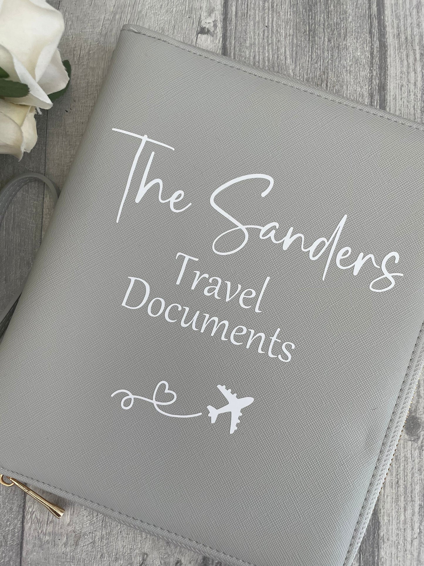 Personalised Travel Documents Holder, Travel Wallet,