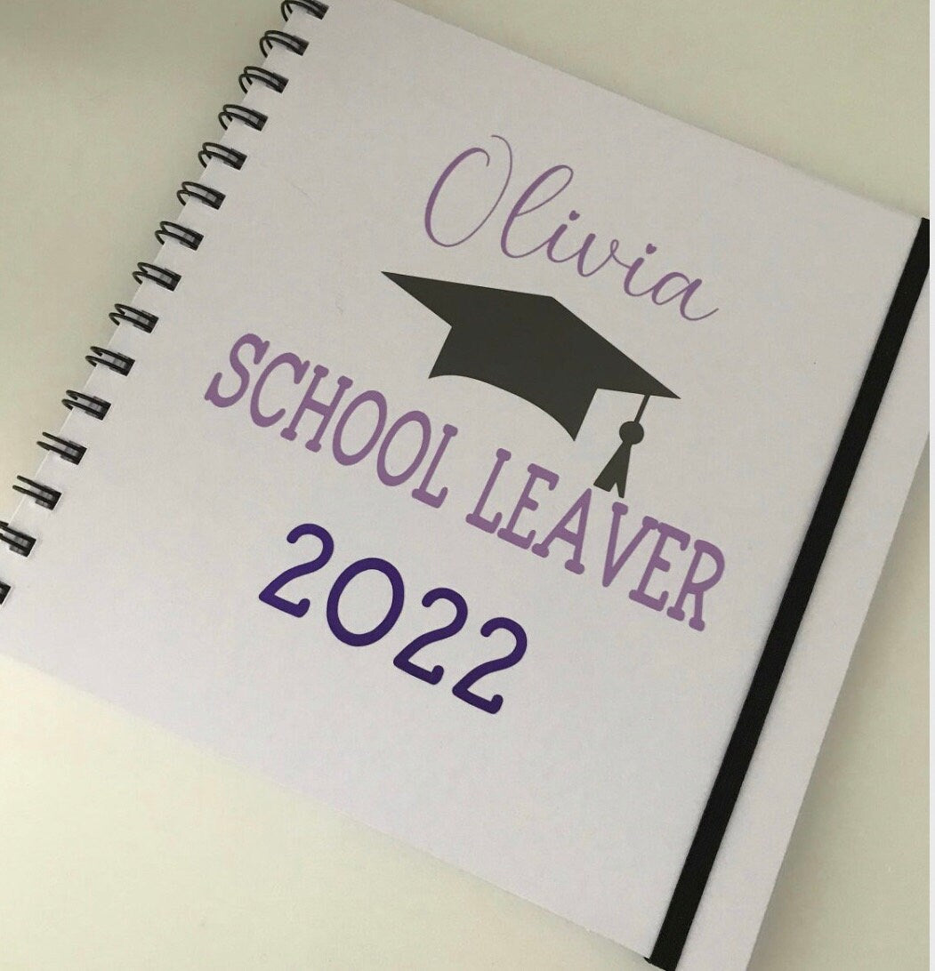 Personalised leavers book| School leavers book | Memory book| Keepsake scrapbook