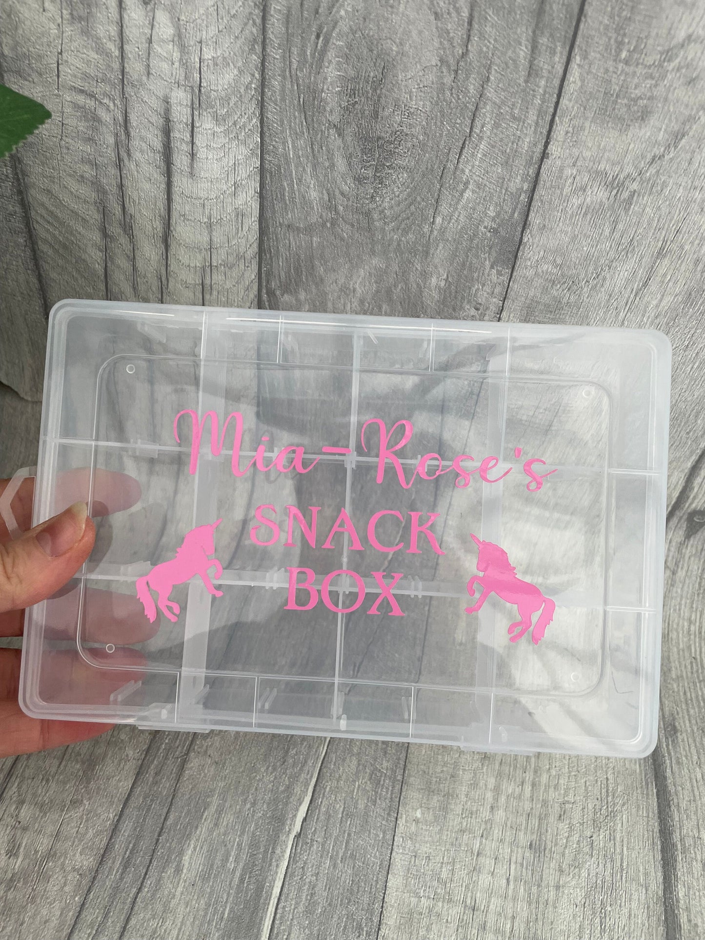 Personalised snack box, Travel box,