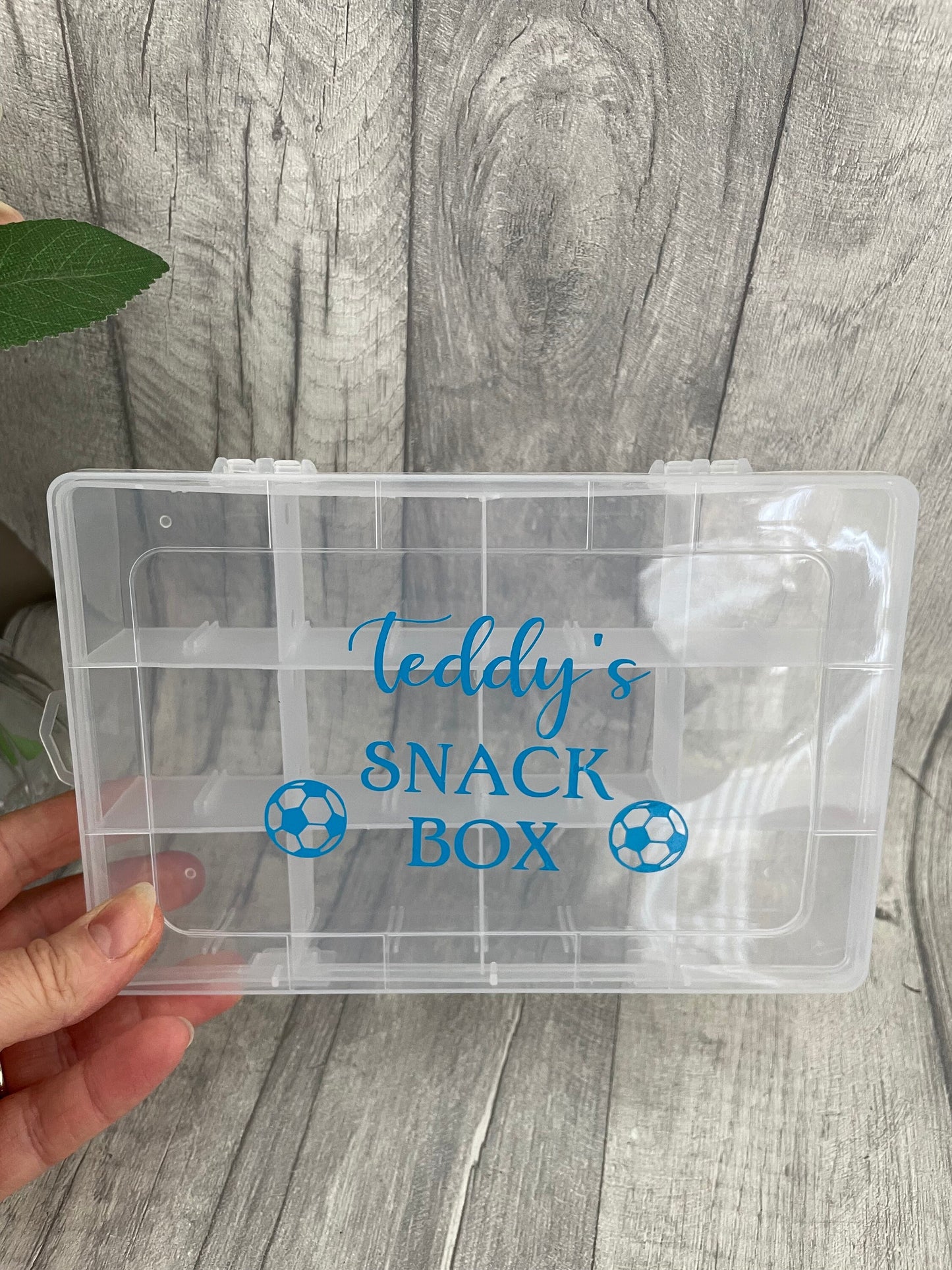 Personalised snack box, Travel box,