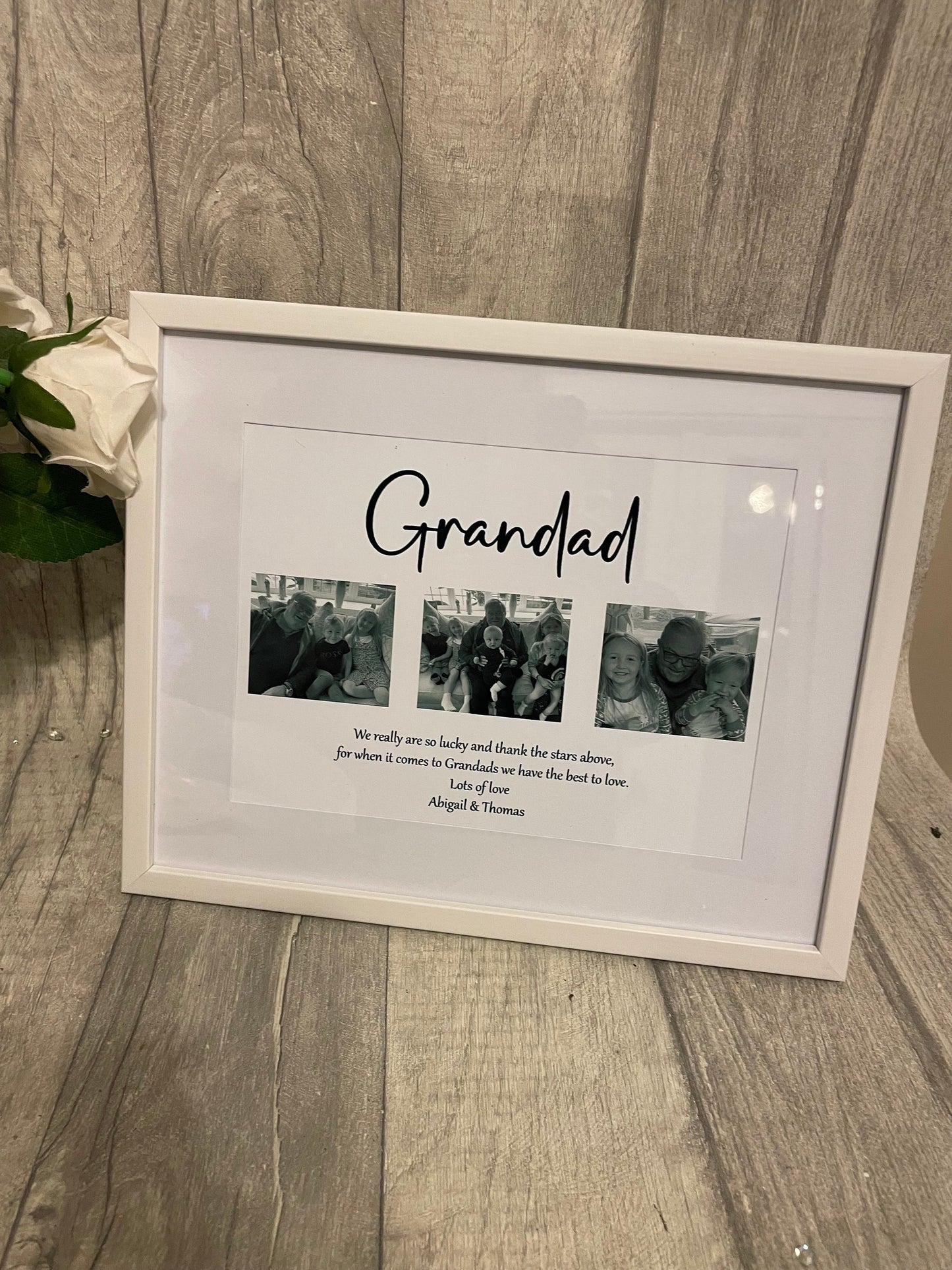 Personalised Grandad Frame, Grandparents Gift, Family print, Fathers Day gift.