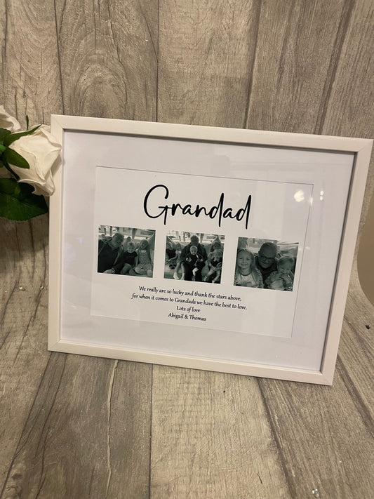 Personalised Grandad Frame, Grandparents Gift, Family print, Fathers Day gift.