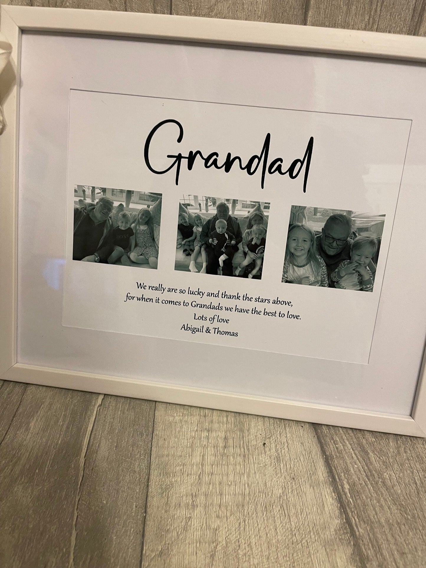 Personalised Grandad Frame, Grandparents Gift, Family print, Fathers Day gift.