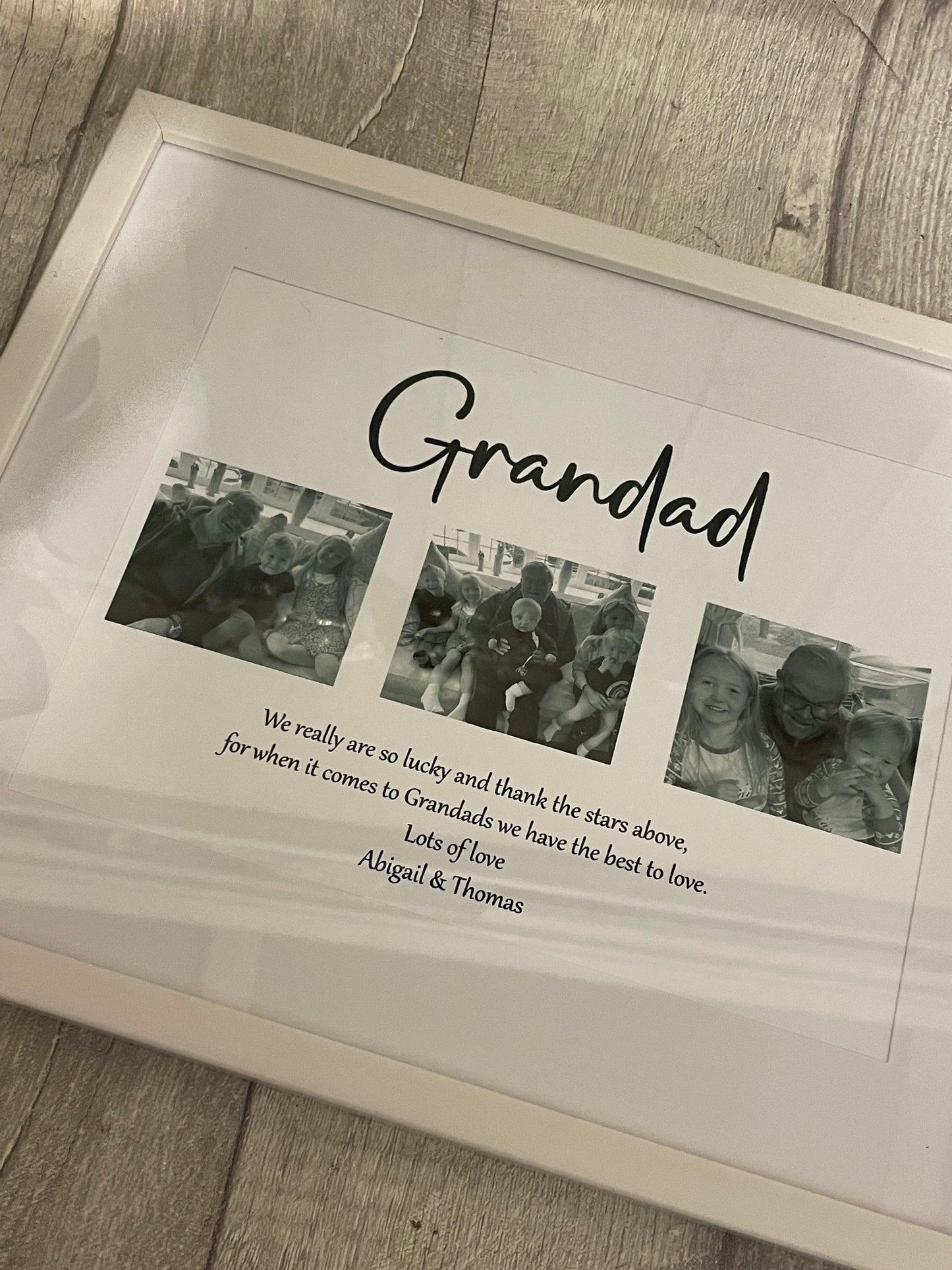 Personalised Grandad Frame, Grandparents Gift, Family print, Fathers Day gift.