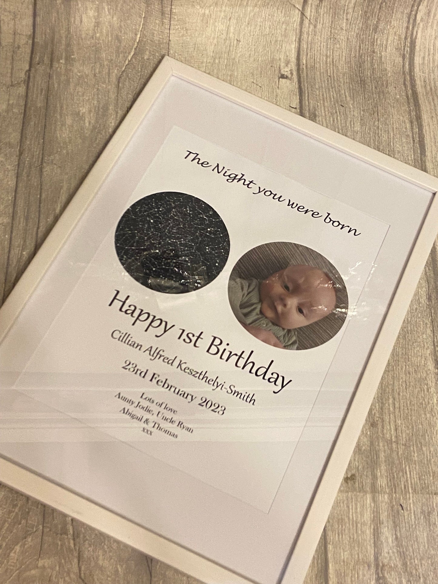 Welcome to the world | Custom Star Map & Photo | Personalised Print | Custom Night Sky | Poster | Day You Were Born| New baby gift