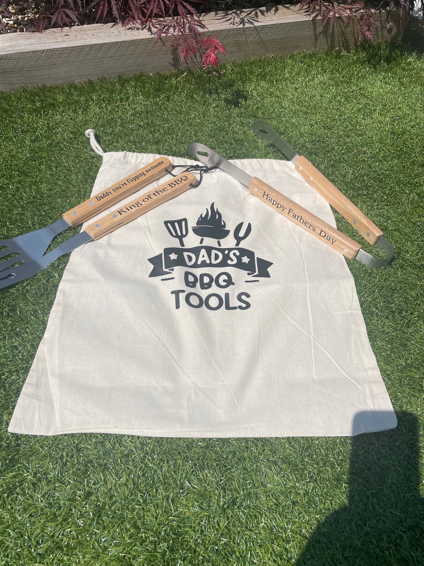 Personalised BBQ tools with carry case, Father’s Day gift, Gift for Daddy , Grill Master (Copy)