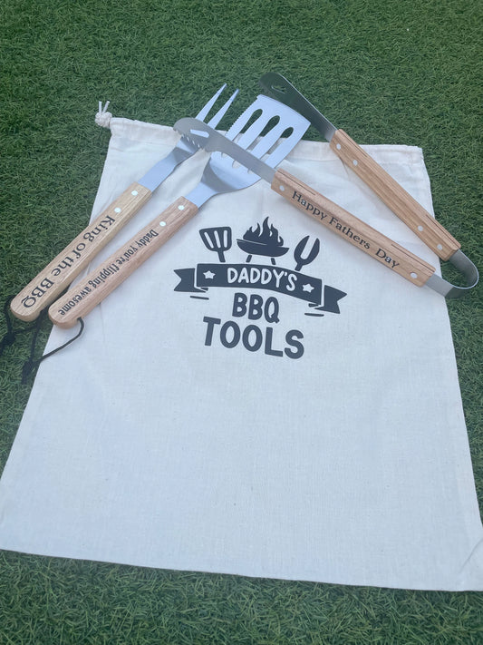 Personalised BBQ tools with carry case, Father’s Day gift, Gift for Daddy , Grill Master (Copy)