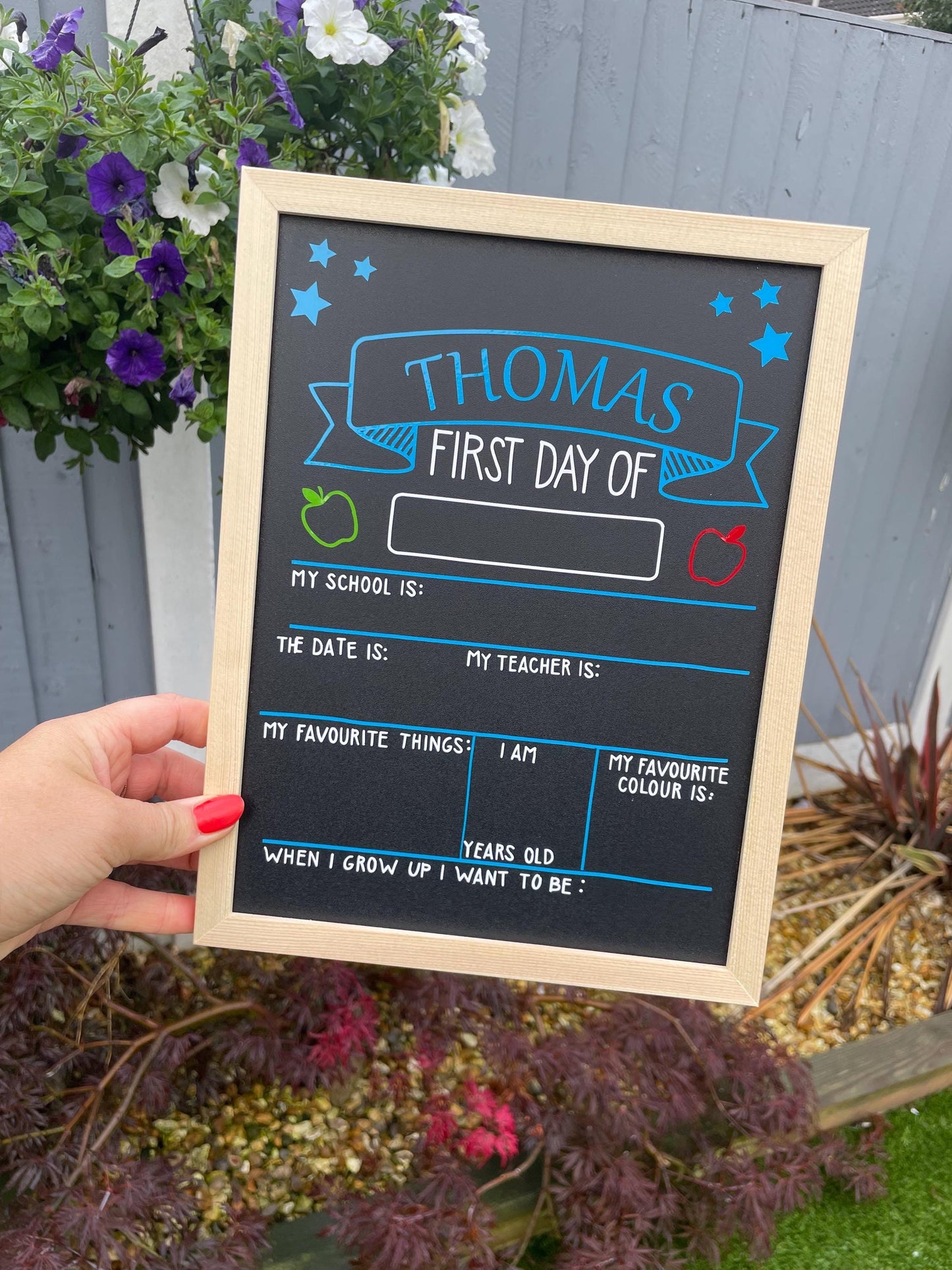 First Day At Nursery chalk board Frame, First Day At School Frame, My First Day of school