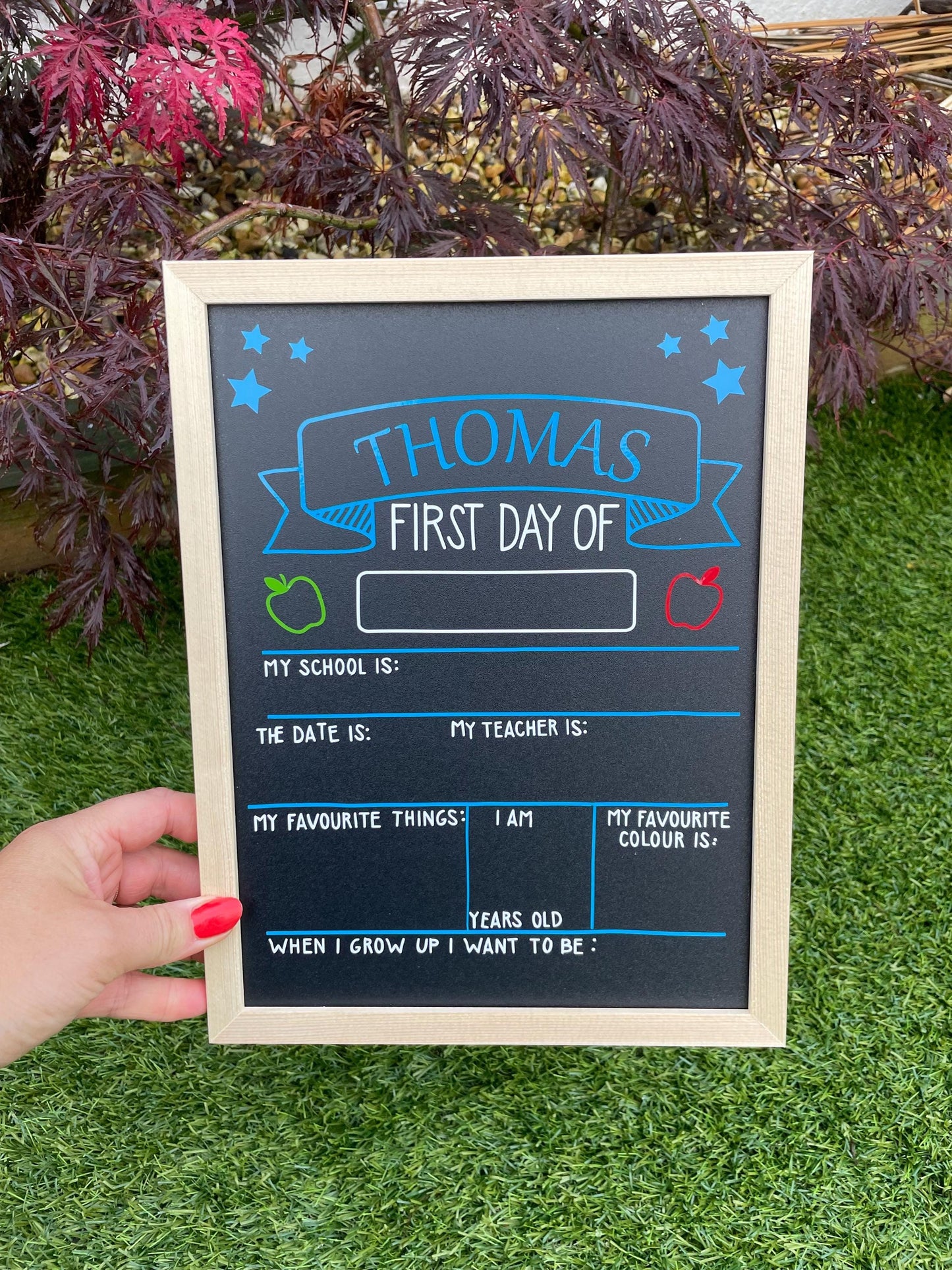 First Day At Nursery chalk board Frame, First Day At School Frame, My First Day of school