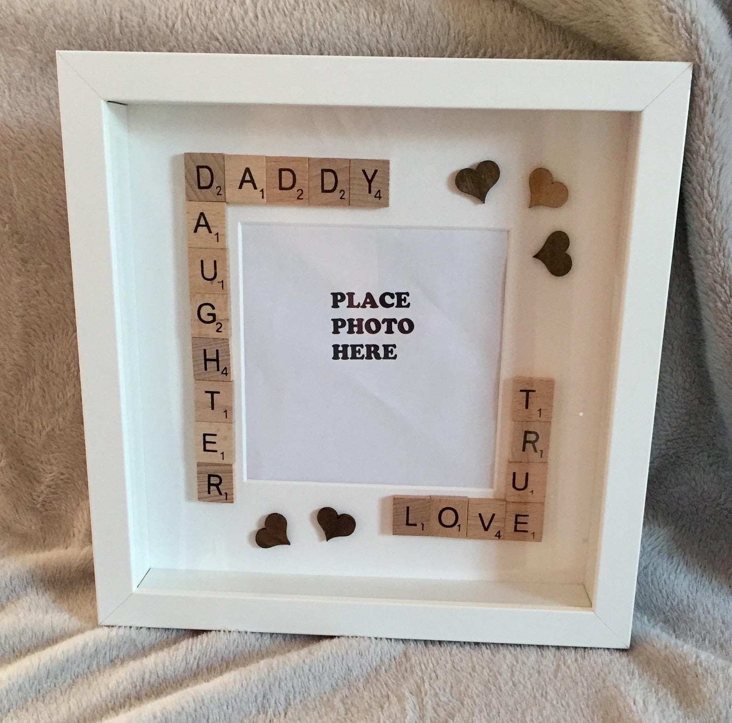 Personalised gift for dad, Daddy Scrabble box Frame, Father’s Day Gift, Daddy’s Girl, Dad Daughter