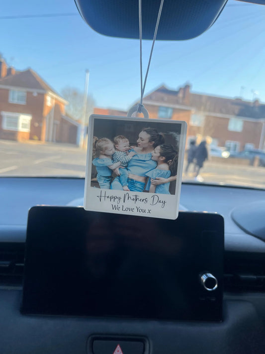 Personalised Photo Car Ornament, Hanging Car Polaroid,  Driving Test Pass Gift Idea, First Car Charm, Gift,Mother’s day, Father’s Day (Copy)