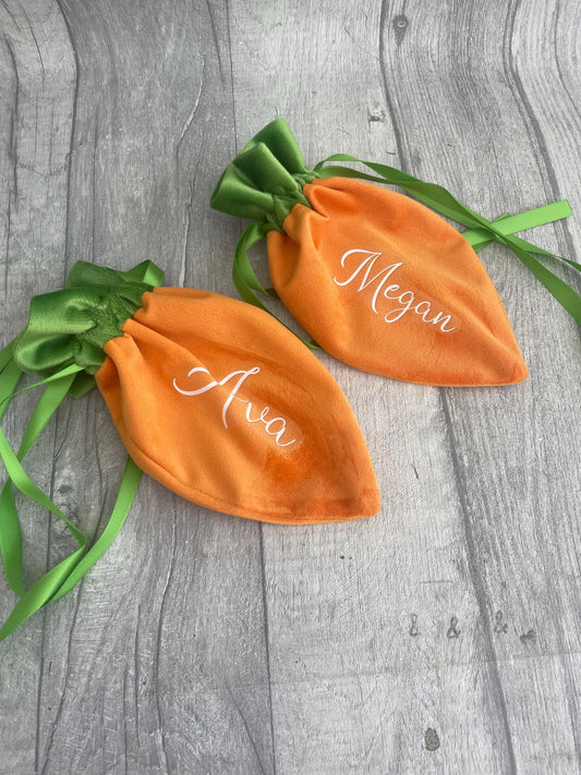 Personalised Easter Carrot Bag