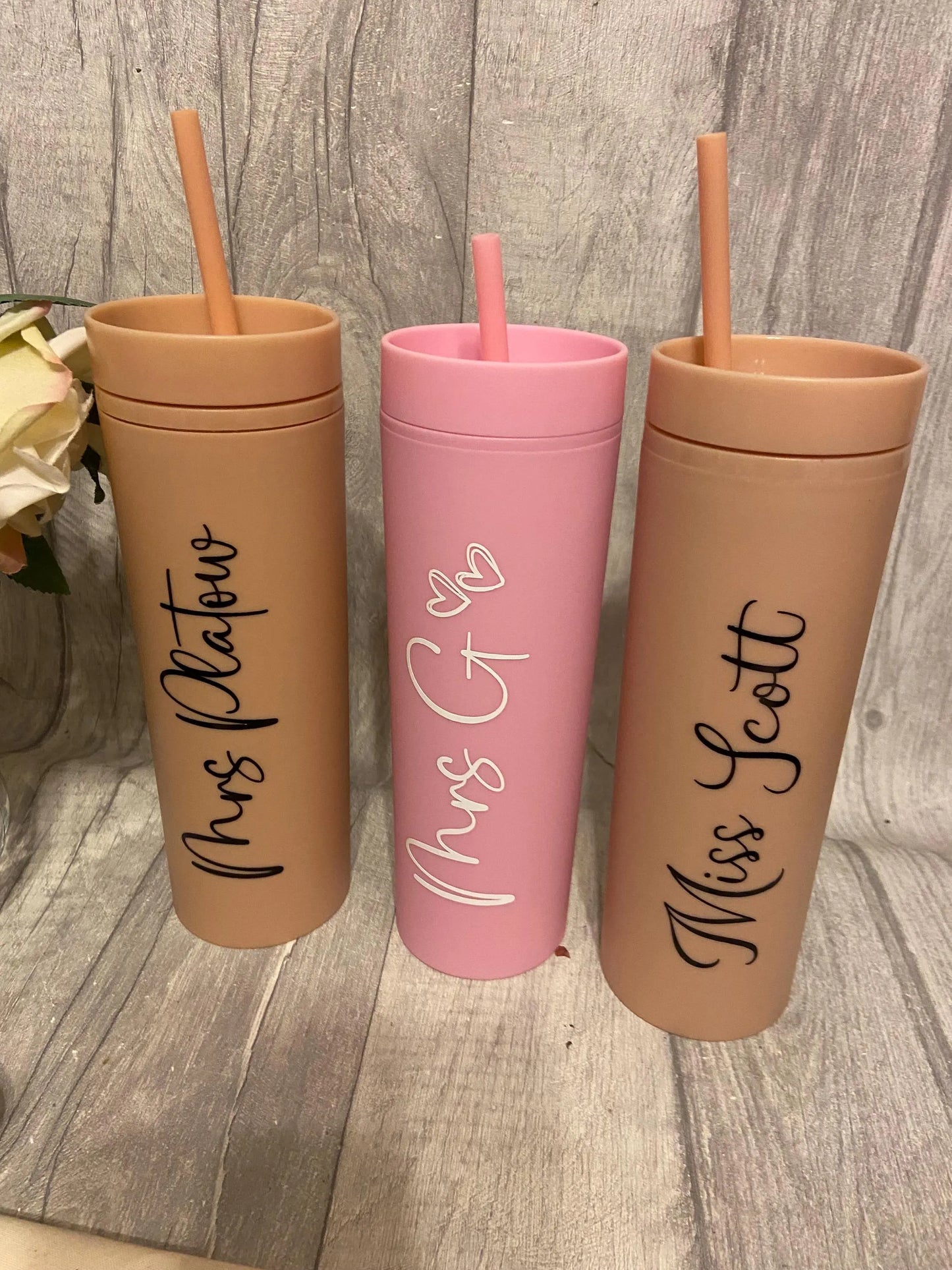 Personalised Teacher 16oz Tumbler | Teacher appreciation gift | End of year teacher gift